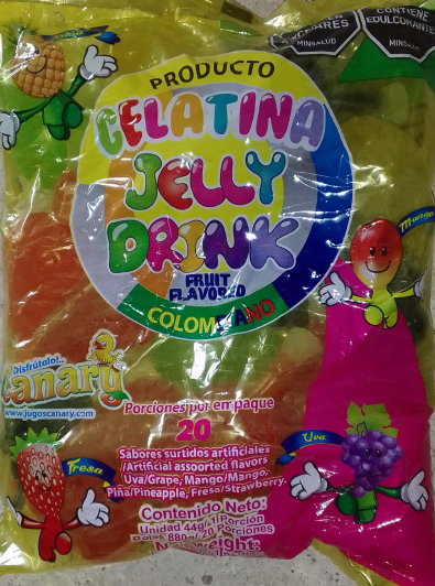 GELATINA FRUTA X 20 UNID