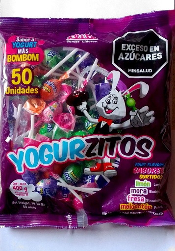 BOMBON YOGURZITOS X 50 UNID